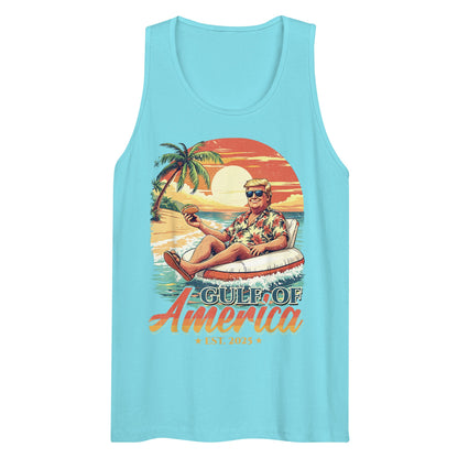 Gulf of America - Float Commander Tank – Premium Tank Top Shirt - Summer - Beach - USA - Patriotic - 4th of July - Gulf of America®
