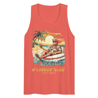 Gulf of America - Float Commander Tank – Premium Tank Top Shirt - Summer - Beach - USA - Patriotic - 4th of July - Gulf of America®