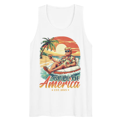 Gulf of America - Float Commander Tank – Premium Tank Top Shirt - Summer - Beach - USA - Patriotic - 4th of July - Gulf of America®