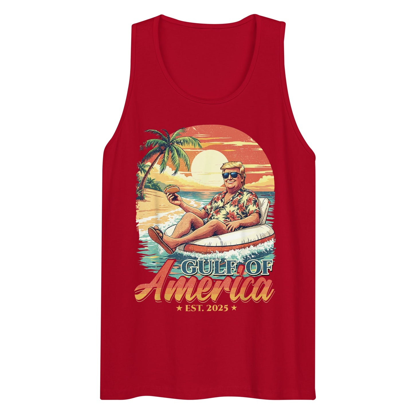 Gulf of America - Float Commander Tank – Premium Tank Top Shirt - Summer - Beach - USA - Patriotic - 4th of July - Gulf of America®