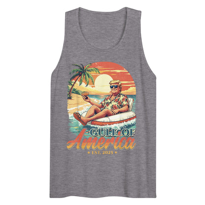 Gulf of America - Float Commander Tank – Premium Tank Top Shirt - Summer - Beach - USA - Patriotic - 4th of July - Gulf of America®