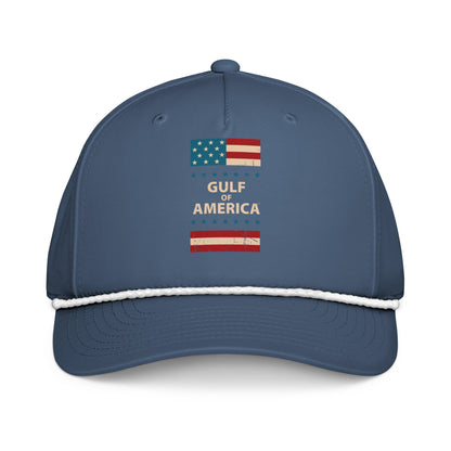 Gulf of America - Patriotic Surrounding Hat – Premium Classic Rope Cap - Summer - Beach - USA - Patriotic - 4th of July - Gulf of America®