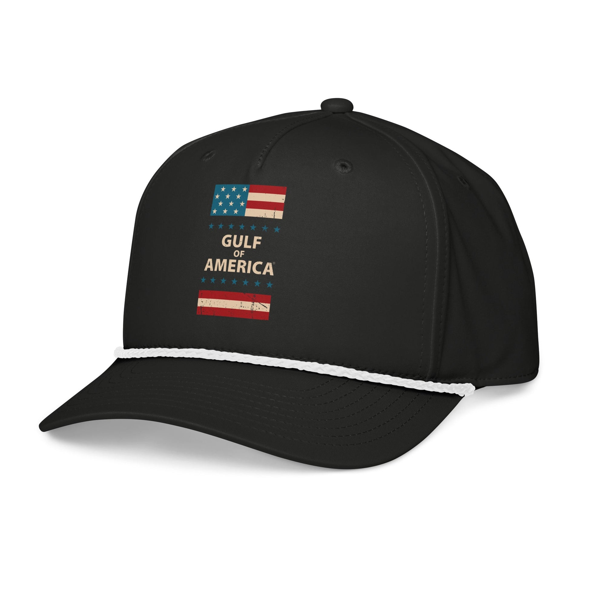 Gulf of America - Patriotic Surrounding Hat – Premium Classic Rope Cap - Summer - Beach - USA - Patriotic - 4th of July - Gulf of America®
