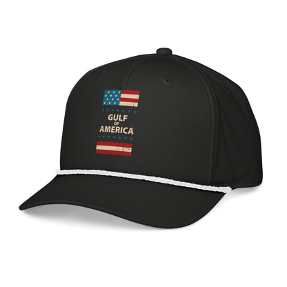 Gulf of America - Patriotic Surrounding Hat – Premium Classic Rope Cap - Summer - Beach - USA - Patriotic - 4th of July - Gulf of America®