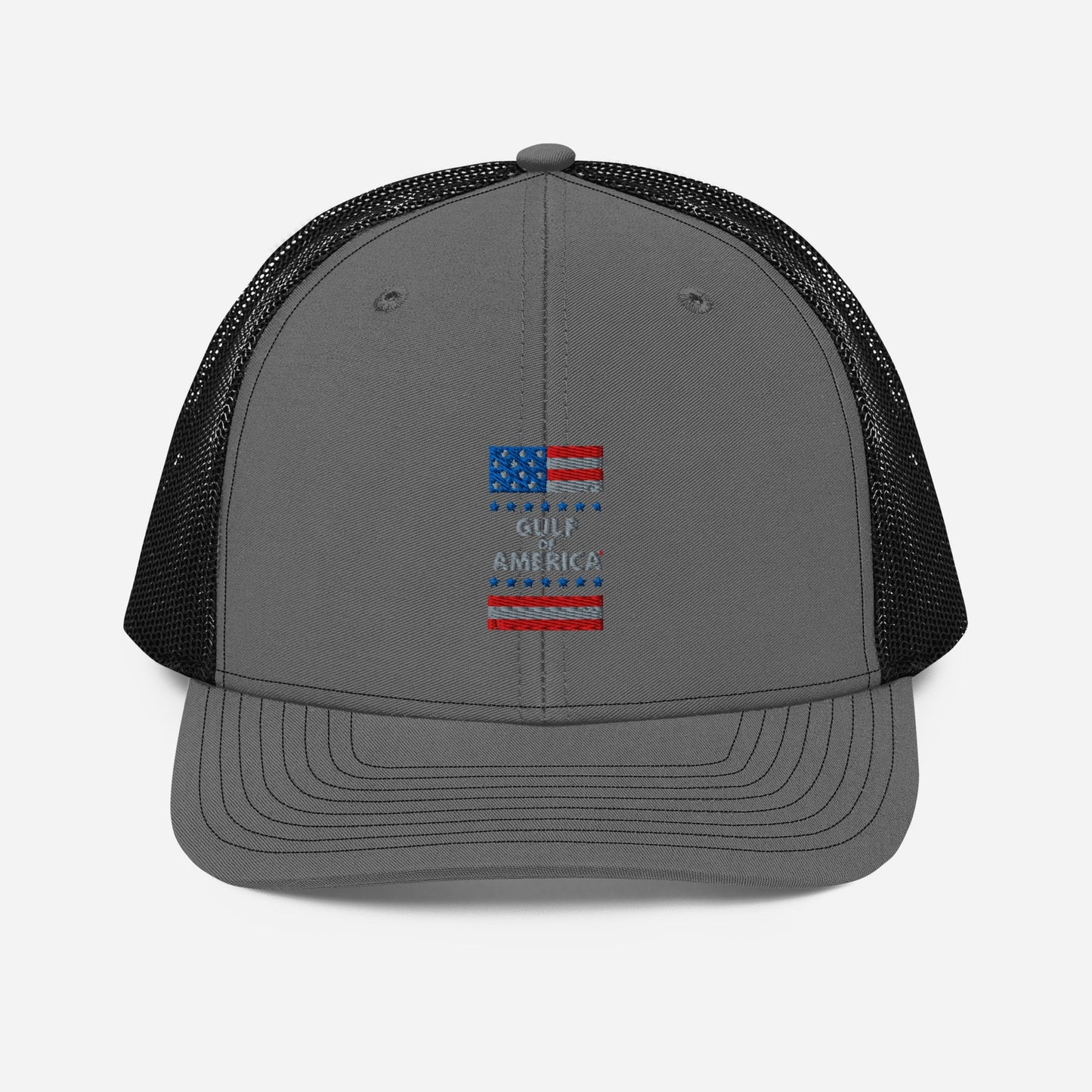 Gulf of America - Patriotic Surrounding Hat – Premium Modern Trucker Cap - Summer - Beach - USA - Patriotic - 4th of July - Gulf of America®