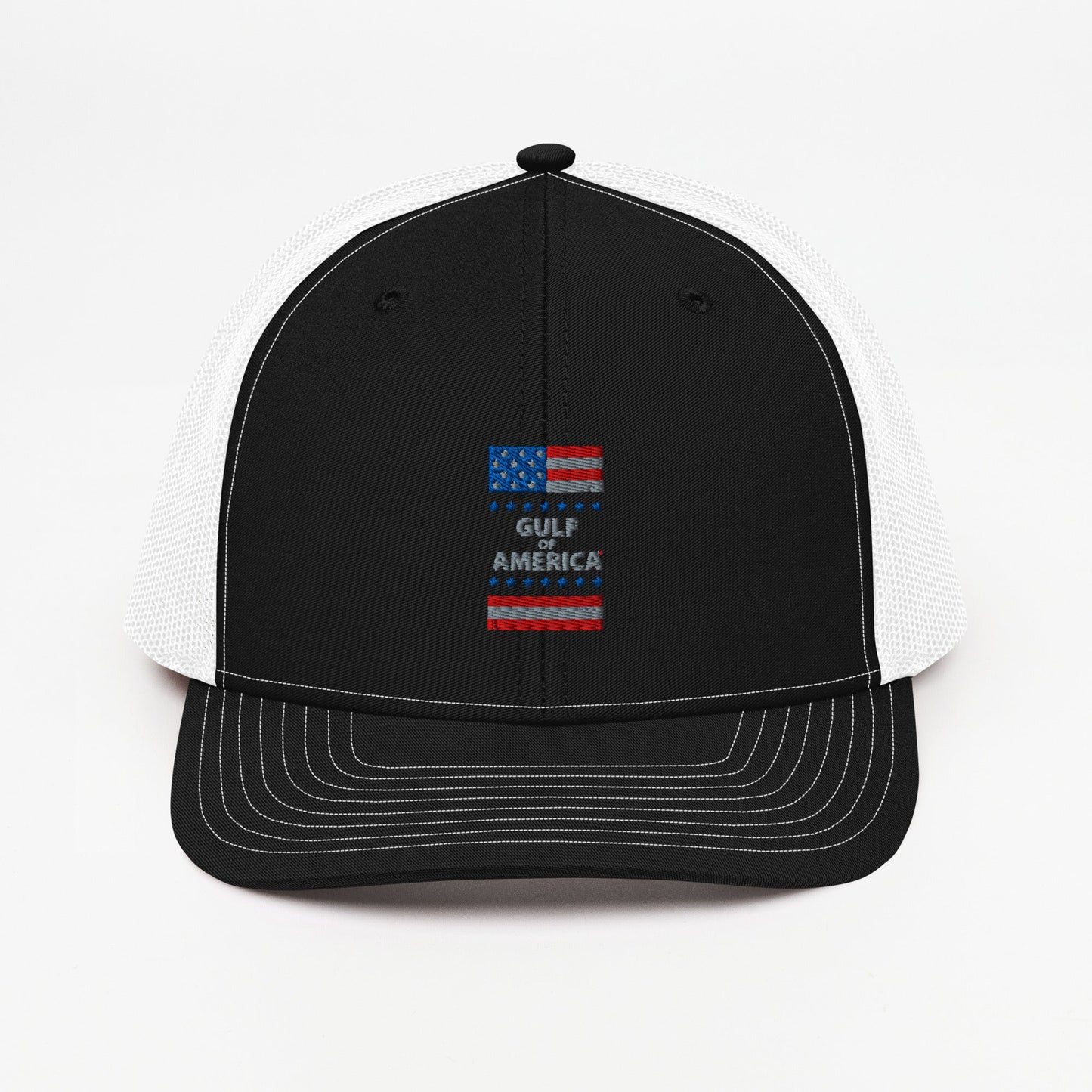 Gulf of America - Patriotic Surrounding Hat – Premium Modern Trucker Cap - Summer - Beach - USA - Patriotic - 4th of July - Gulf of America®