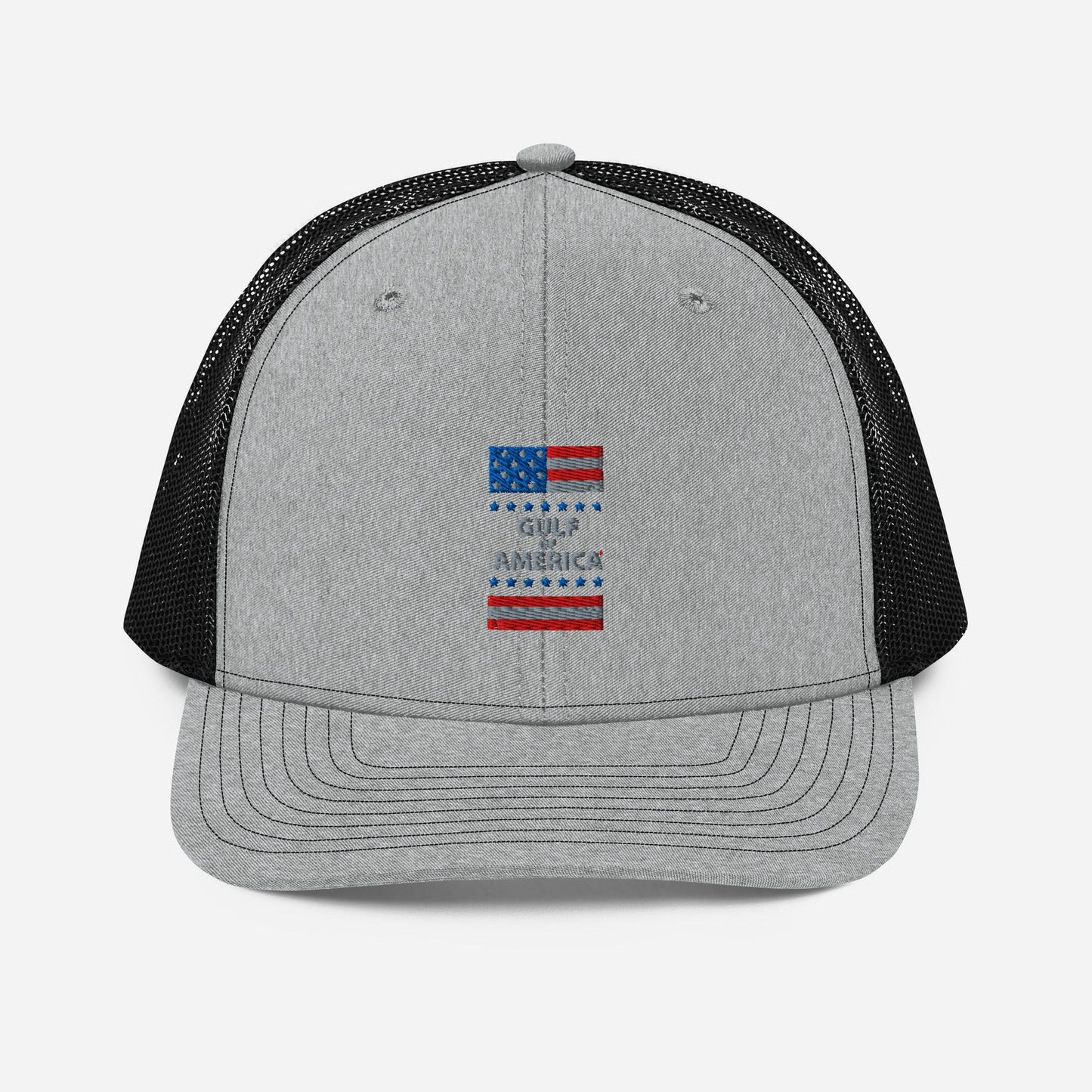 Gulf of America - Patriotic Surrounding Hat – Premium Modern Trucker Cap - Summer - Beach - USA - Patriotic - 4th of July - Gulf of America®