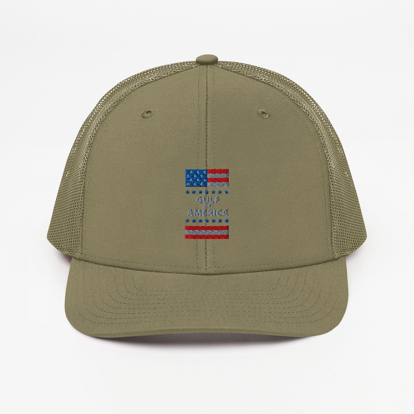 Gulf of America - Patriotic Surrounding Hat – Premium Modern Trucker Cap - Summer - Beach - USA - Patriotic - 4th of July - Gulf of America®