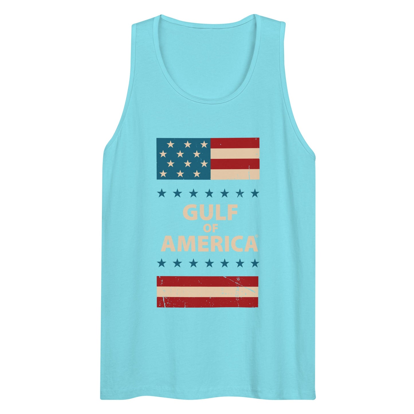 Gulf of America - Patriotic Surrounding Tank Top – Premium T Shirt - Summer - Beach - USA - Patriotic - 4th of July - Gulf of America®