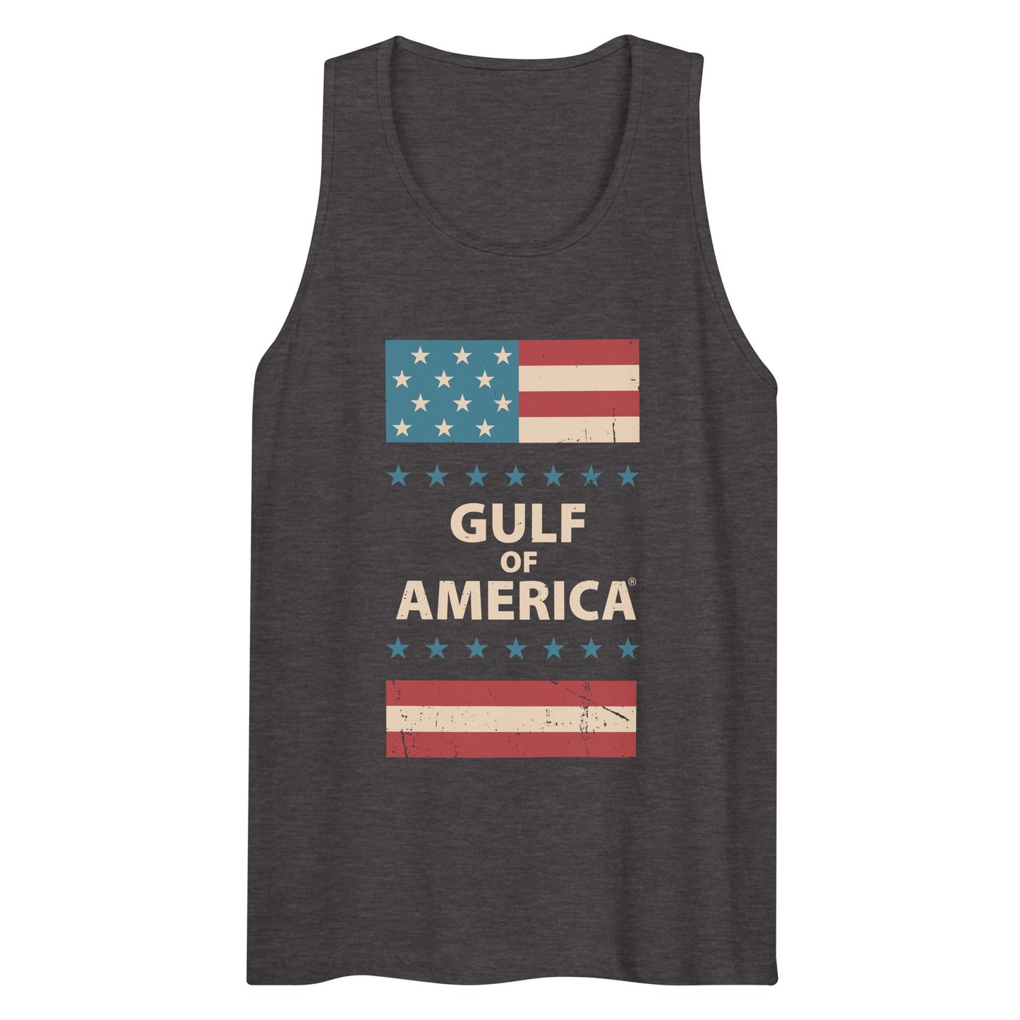 Gulf of America - Patriotic Surrounding Tank Top – Premium T Shirt - Summer - Beach - USA - Patriotic - 4th of July - Gulf of America®