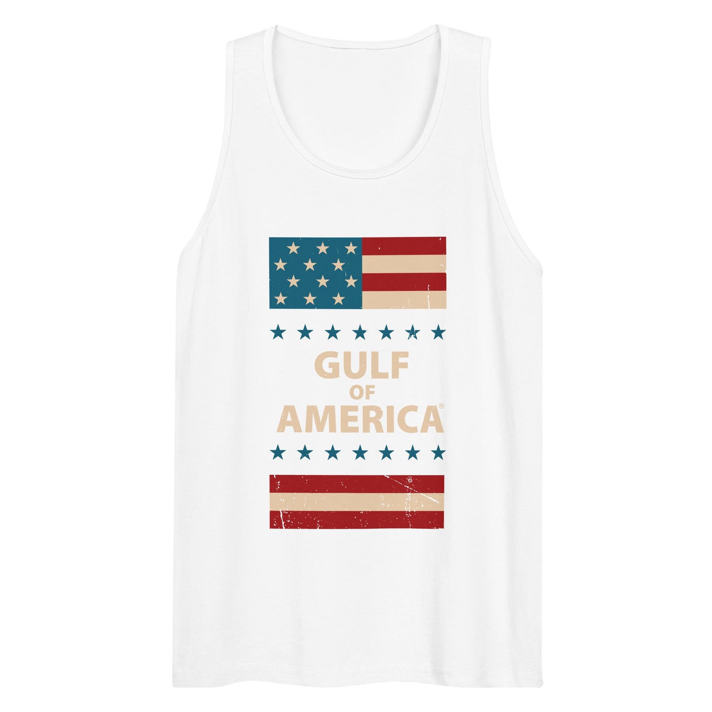 Gulf of America - Patriotic Surrounding Tank Top – Premium T Shirt - Summer - Beach - USA - Patriotic - 4th of July - Gulf of America®