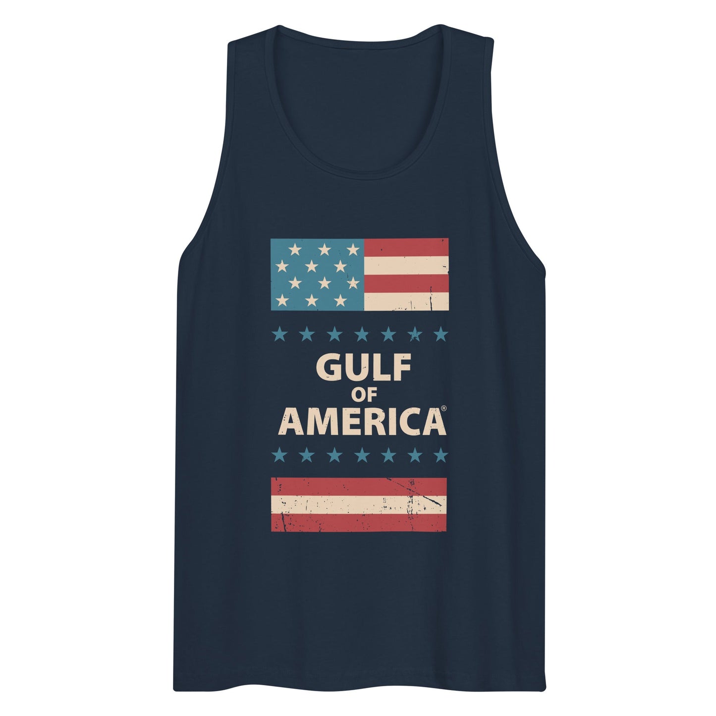 Gulf of America - Patriotic Surrounding Tank Top – Premium T Shirt - Summer - Beach - USA - Patriotic - 4th of July - Gulf of America®