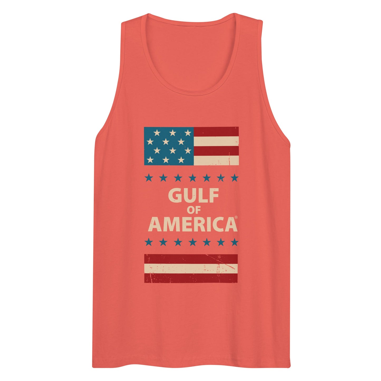 Gulf of America - Patriotic Surrounding Tank Top – Premium T Shirt - Summer - Beach - USA - Patriotic - 4th of July - Gulf of America®