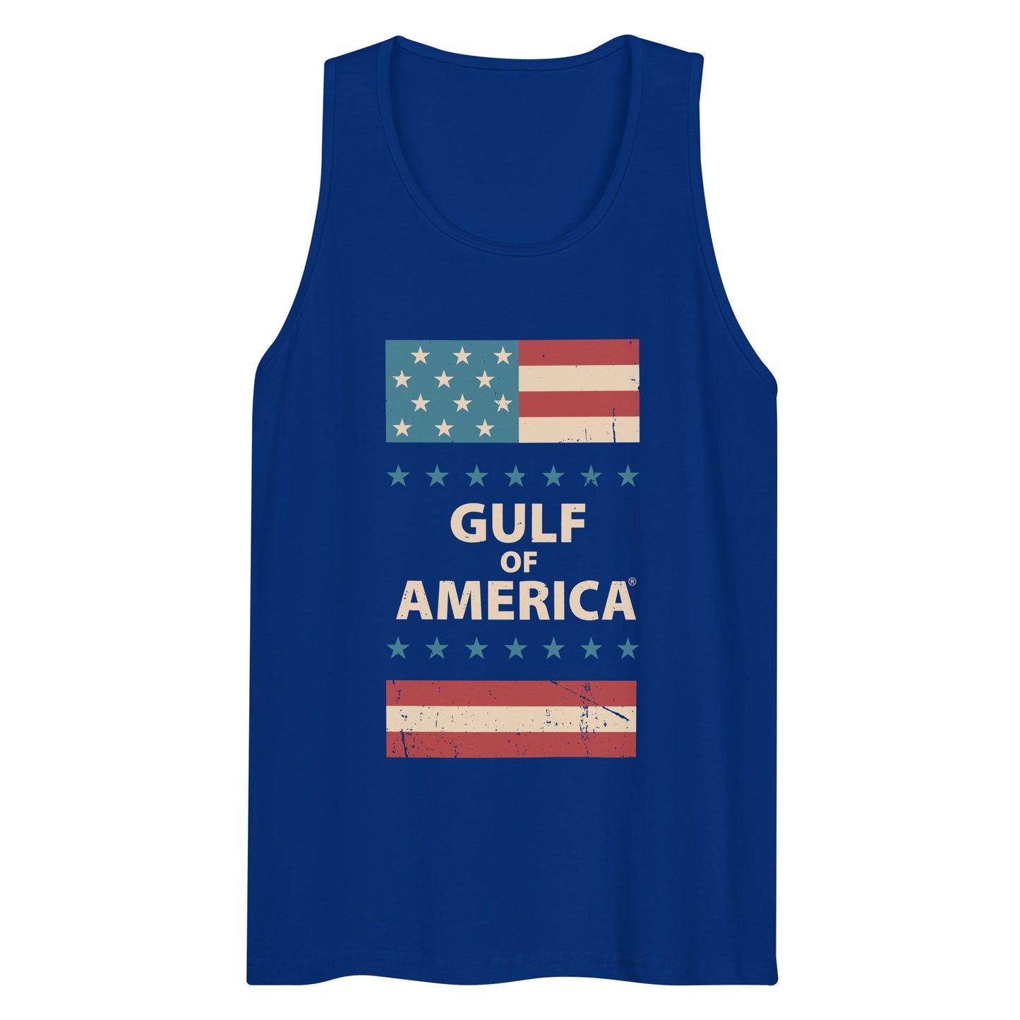 Gulf of America - Patriotic Surrounding Tank Top – Premium T Shirt - Summer - Beach - USA - Patriotic - 4th of July - Gulf of America®