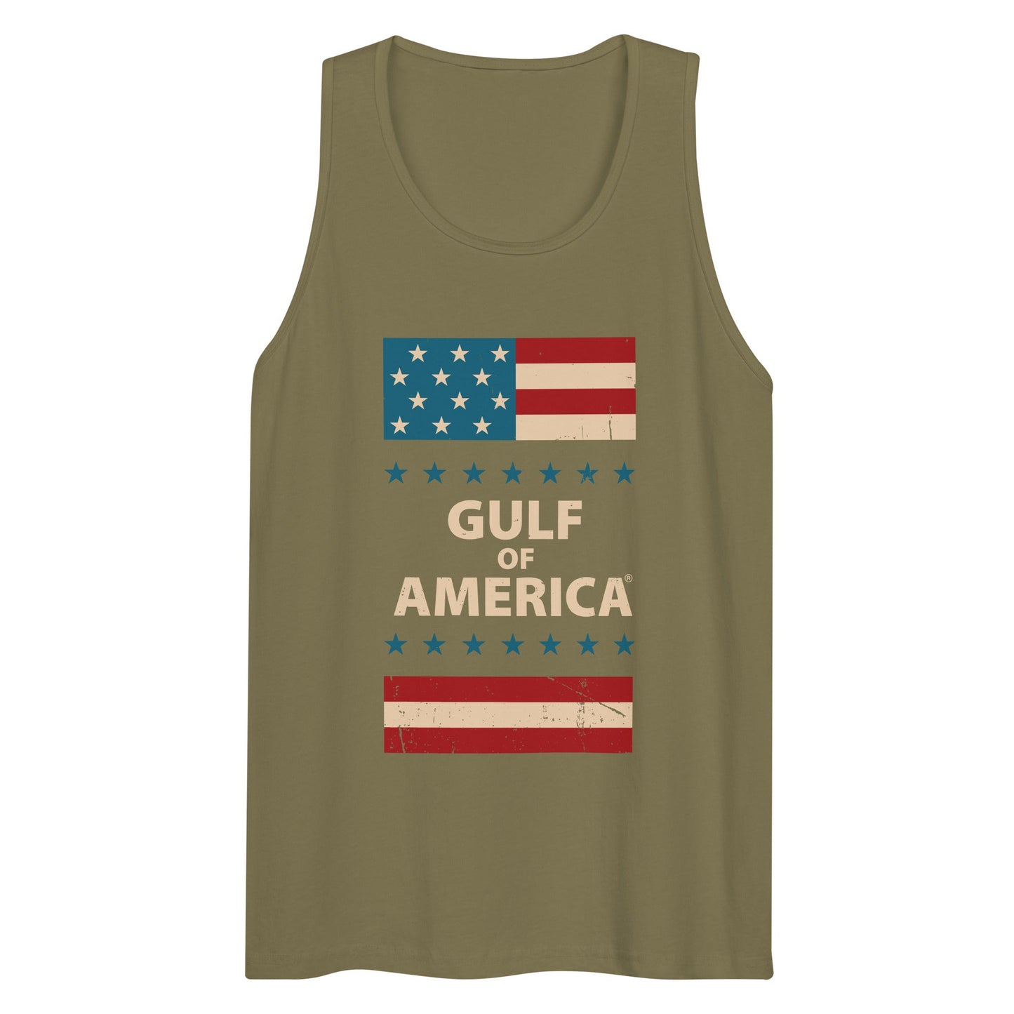 Gulf of America - Patriotic Surrounding Tank Top – Premium T Shirt - Summer - Beach - USA - Patriotic - 4th of July - Gulf of America®