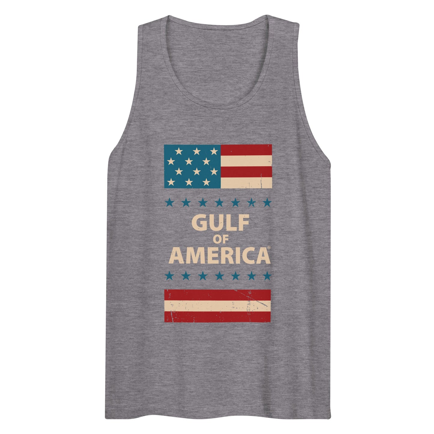Gulf of America - Patriotic Surrounding Tank Top – Premium T Shirt - Summer - Beach - USA - Patriotic - 4th of July - Gulf of America®