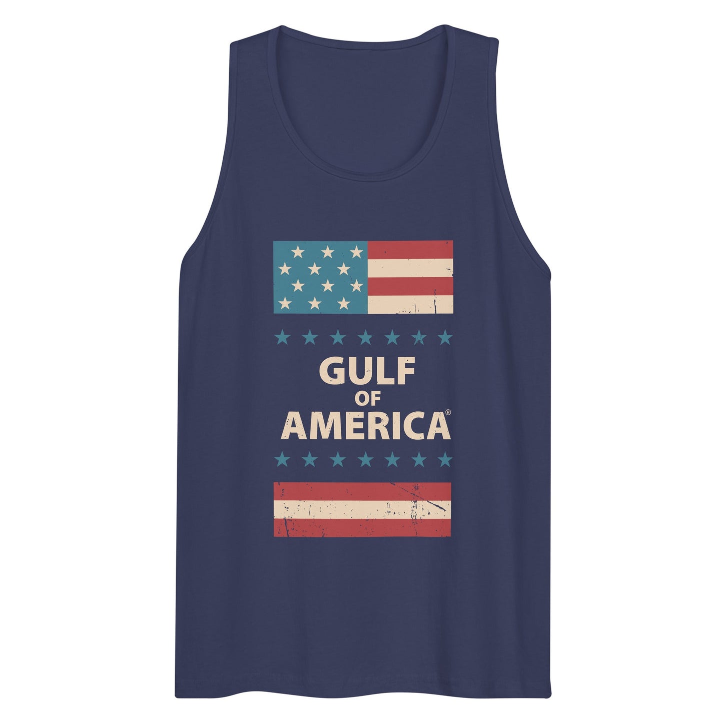 Gulf of America - Patriotic Surrounding Tank Top – Premium T Shirt - Summer - Beach - USA - Patriotic - 4th of July - Gulf of America®