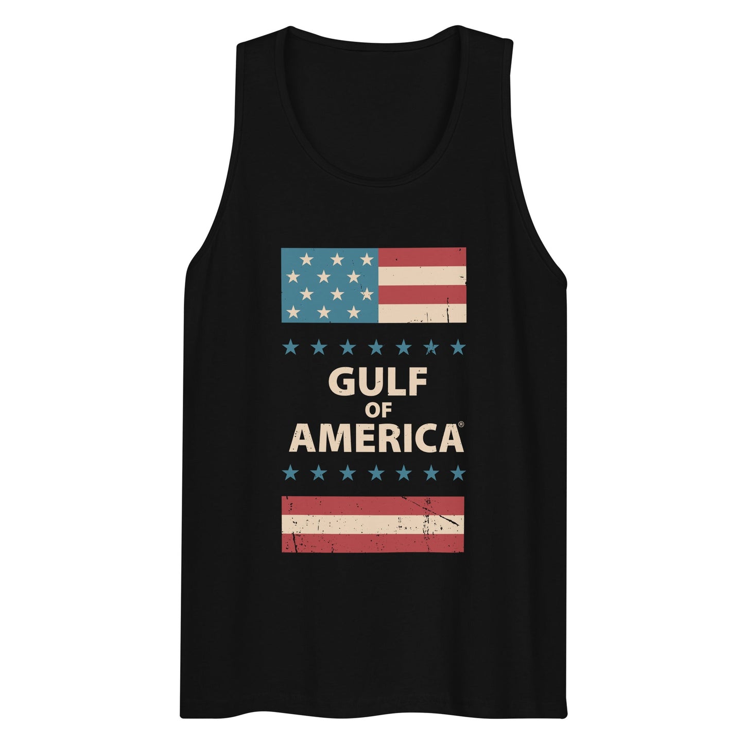 Gulf of America - Patriotic Surrounding Tank Top – Premium T Shirt - Summer - Beach - USA - Patriotic - 4th of July - Gulf of America®