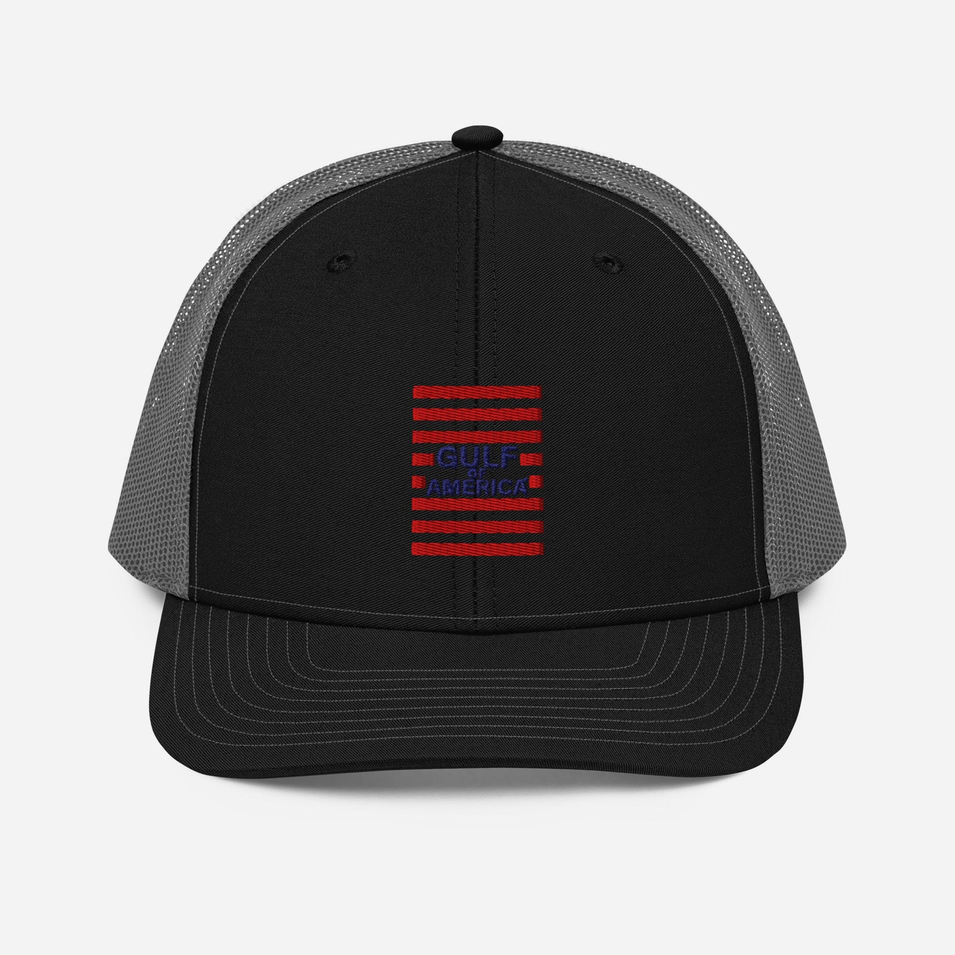 Gulf of America - Red Stripe Hat – Premium Modern Trucker Cap - Summer - Beach - USA - Patriotic - 4th of July - Gulf of America®