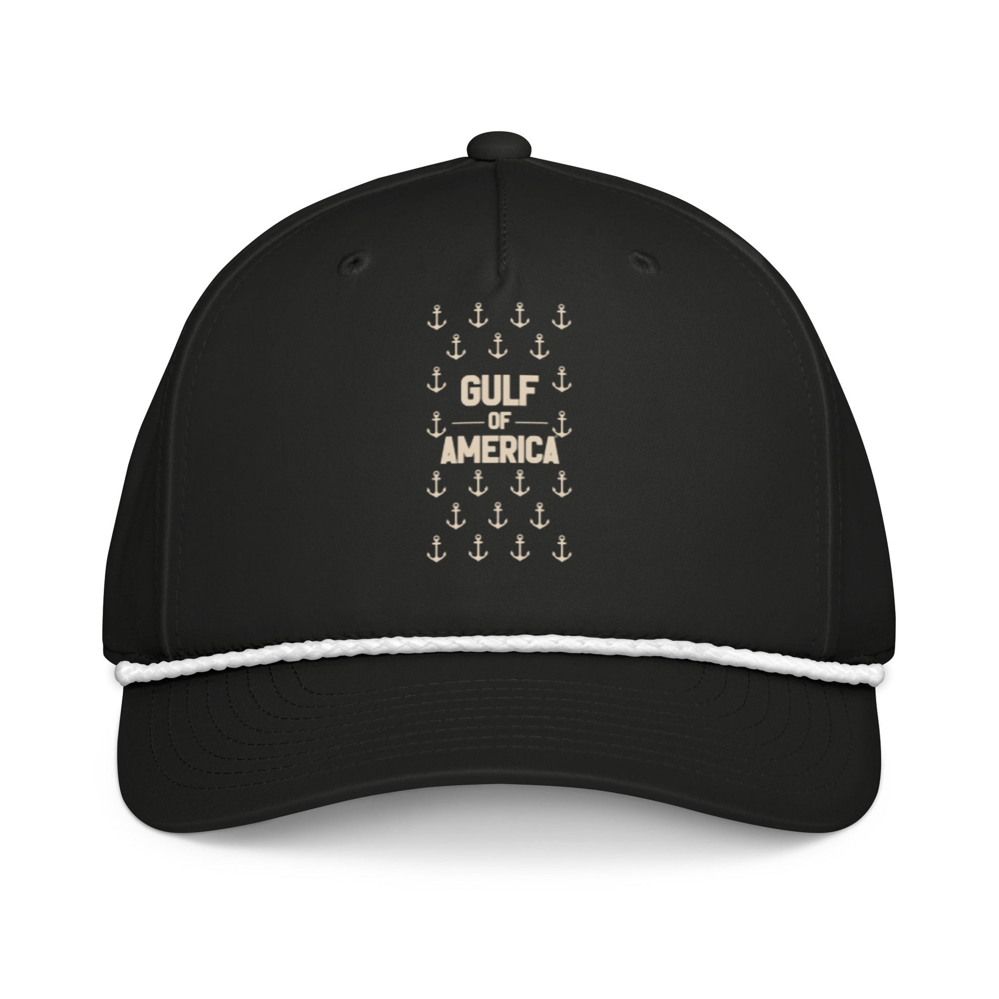 Gulf of America - Sea of Anchors Hat – Premium Classic Rope Cap - Summer - Beach - USA - Patriotic - 4th of July - Gulf of America®