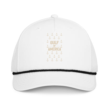 Gulf of America - Sea of Anchors Hat – Premium Classic Rope Cap - Summer - Beach - USA - Patriotic - 4th of July - Gulf of America®