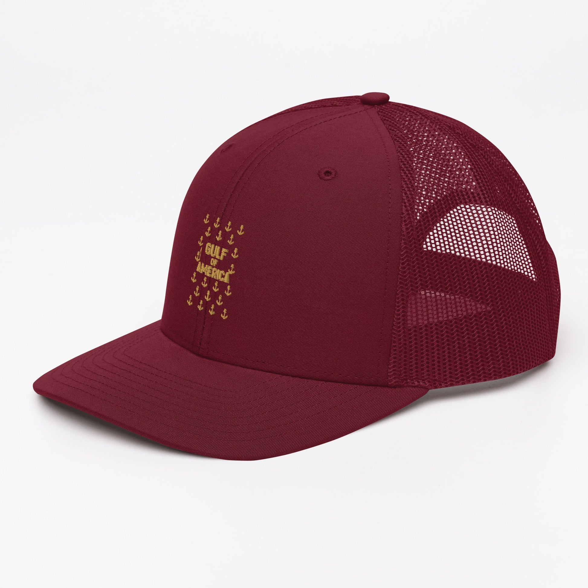 Gulf of America - Sea of Anchors Hat – Premium Modern Trucker Cap - Summer - Beach - USA - Patriotic - 4th of July - Gulf of America®