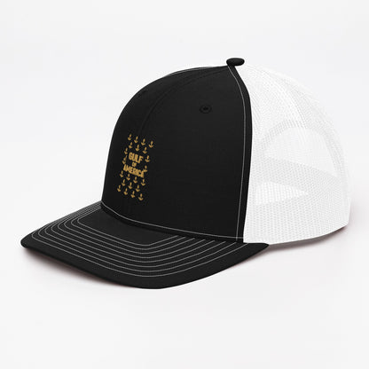 Gulf of America - Sea of Anchors Hat – Premium Modern Trucker Cap - Summer - Beach - USA - Patriotic - 4th of July - Gulf of America®