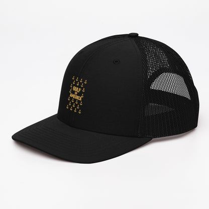Gulf of America - Sea of Anchors Hat – Premium Modern Trucker Cap - Summer - Beach - USA - Patriotic - 4th of July - Gulf of America®