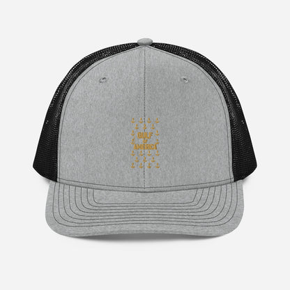 Gulf of America - Sea of Anchors Hat – Premium Modern Trucker Cap - Summer - Beach - USA - Patriotic - 4th of July - Gulf of America®