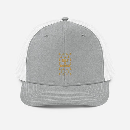 Gulf of America - Sea of Anchors Hat – Premium Modern Trucker Cap - Summer - Beach - USA - Patriotic - 4th of July - Gulf of America®