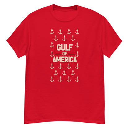 Gulf of America - Sea of Anchors Tee – Premium T Shirt - Summer - Beach - USA - Patriotic - 4th of July - Gulf of America®