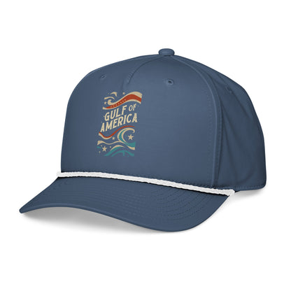 Gulf of America - Streamers and Stars Hat – Premium Classic Rope Cap - Summer - Beach - USA - Patriotic - 4th of July - Gulf of America®