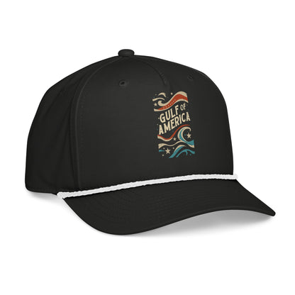 Gulf of America - Streamers and Stars Hat – Premium Classic Rope Cap - Summer - Beach - USA - Patriotic - 4th of July - Gulf of America®