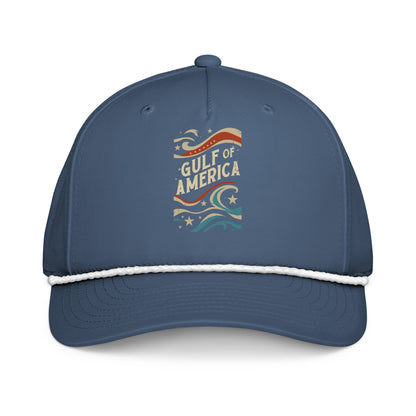 Gulf of America - Streamers and Stars Hat – Premium Classic Rope Cap - Summer - Beach - USA - Patriotic - 4th of July - Gulf of America®