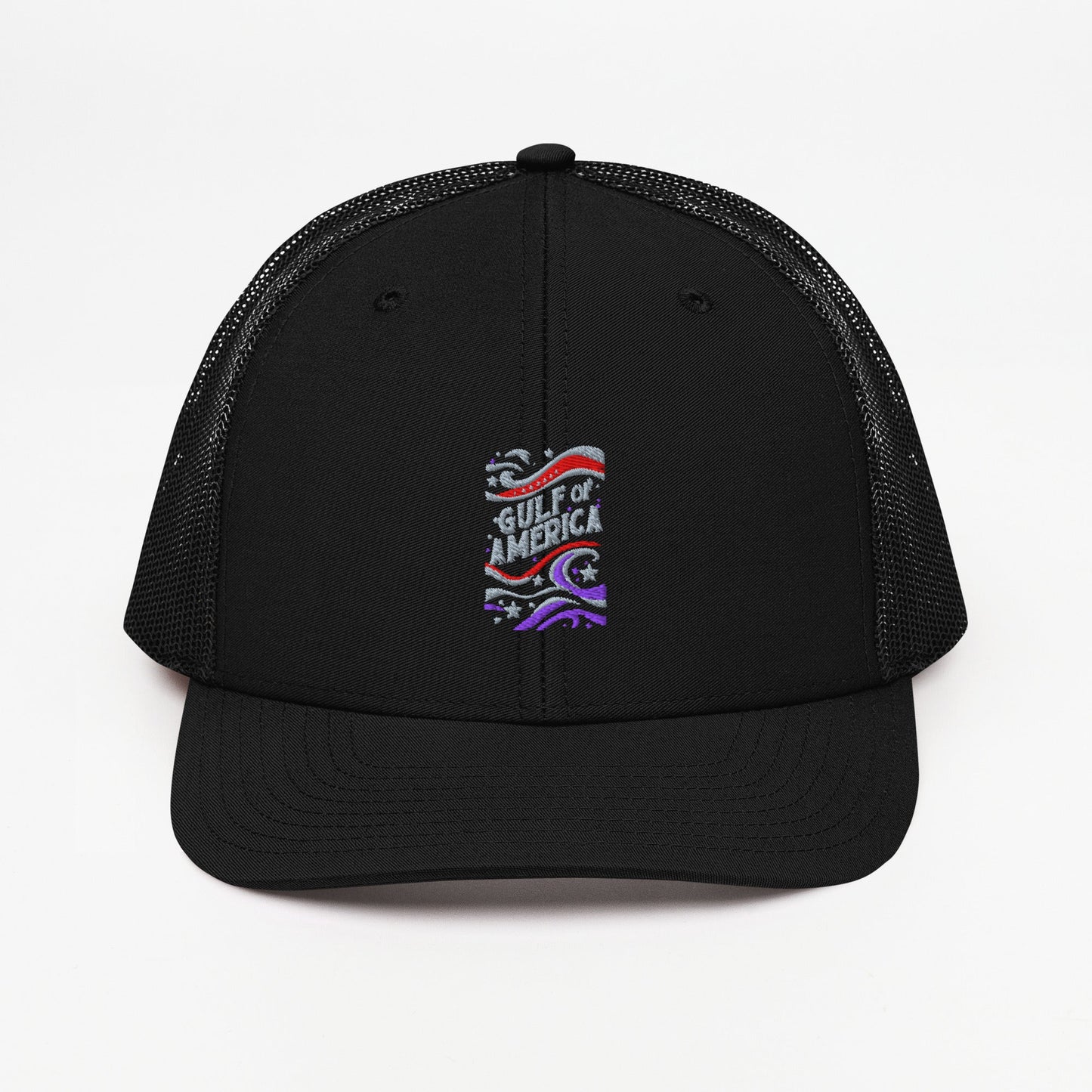 Gulf of America - Streamers and Stars Hat – Premium Modern Trucker Cap - Summer - Beach - USA - Patriotic - 4th of July - Gulf of America®