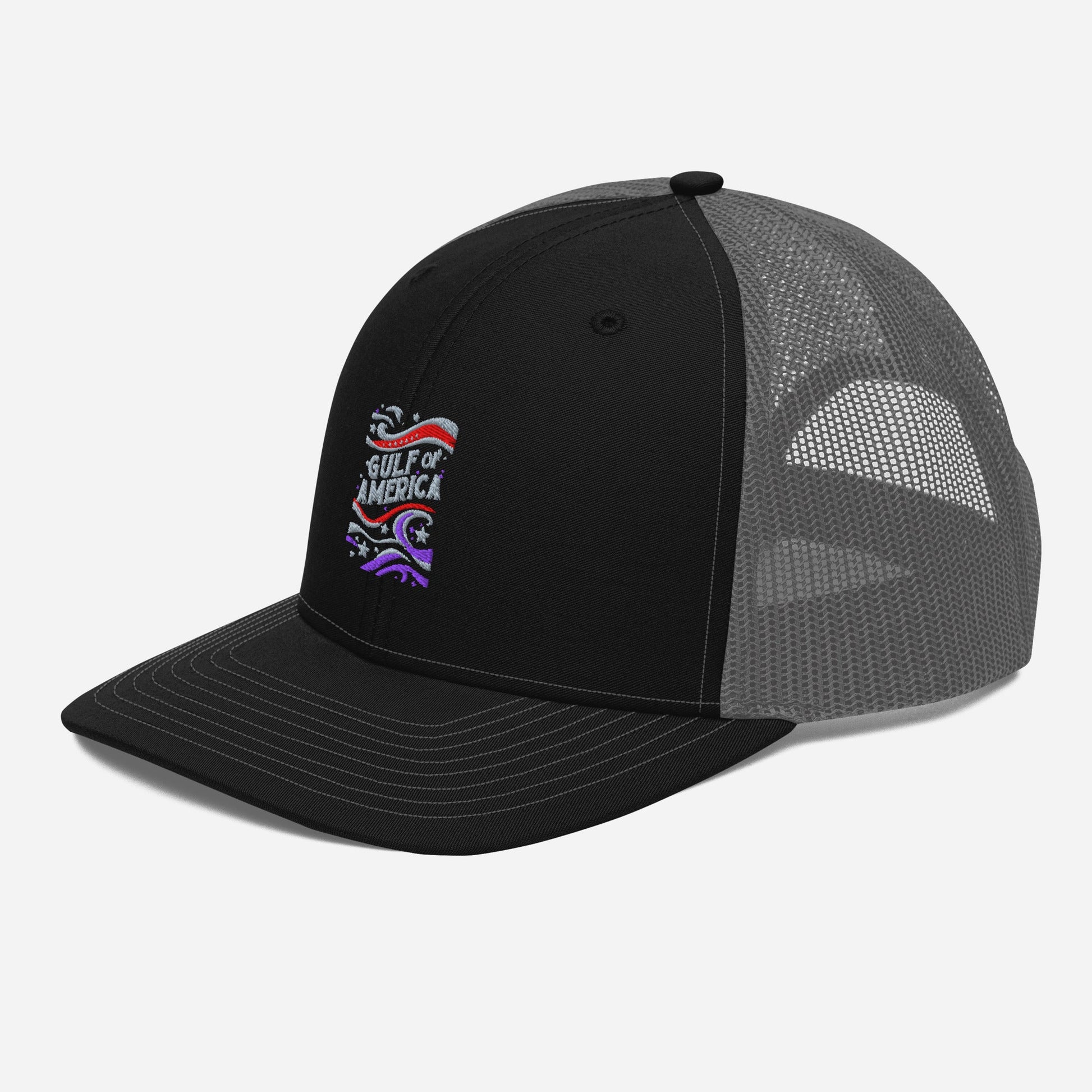 Gulf of America - Streamers and Stars Hat – Premium Modern Trucker Cap - Summer - Beach - USA - Patriotic - 4th of July - Gulf of America®