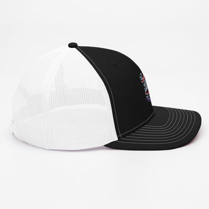 Gulf of America - Streamers and Stars Hat – Premium Modern Trucker Cap - Summer - Beach - USA - Patriotic - 4th of July - Gulf of America®