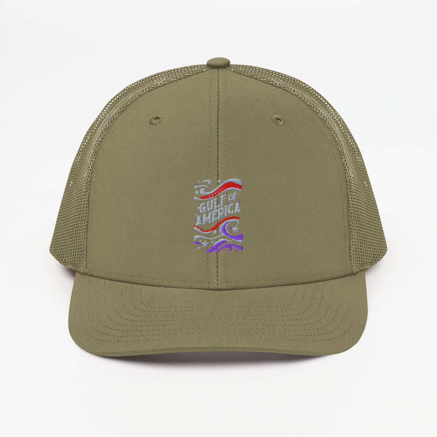 Gulf of America - Streamers and Stars Hat – Premium Modern Trucker Cap - Summer - Beach - USA - Patriotic - 4th of July - Gulf of America®
