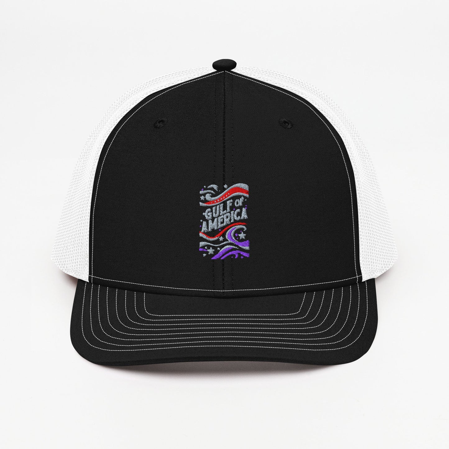Gulf of America - Streamers and Stars Hat – Premium Modern Trucker Cap - Summer - Beach - USA - Patriotic - 4th of July - Gulf of America®