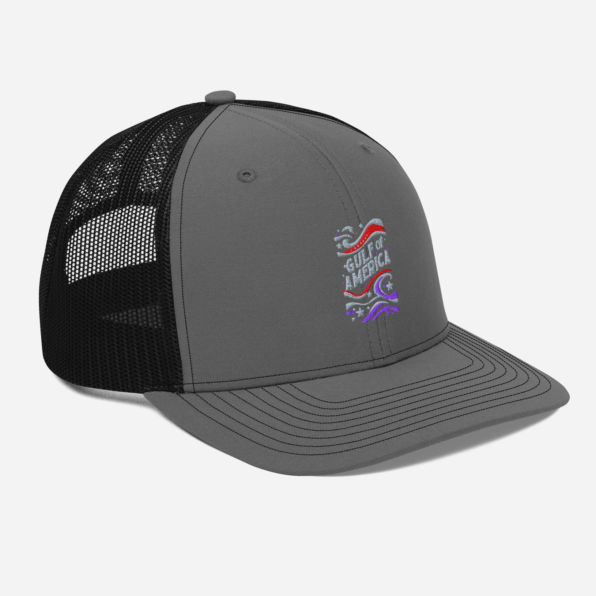 Gulf of America - Streamers and Stars Hat – Premium Modern Trucker Cap - Summer - Beach - USA - Patriotic - 4th of July - Gulf of America®