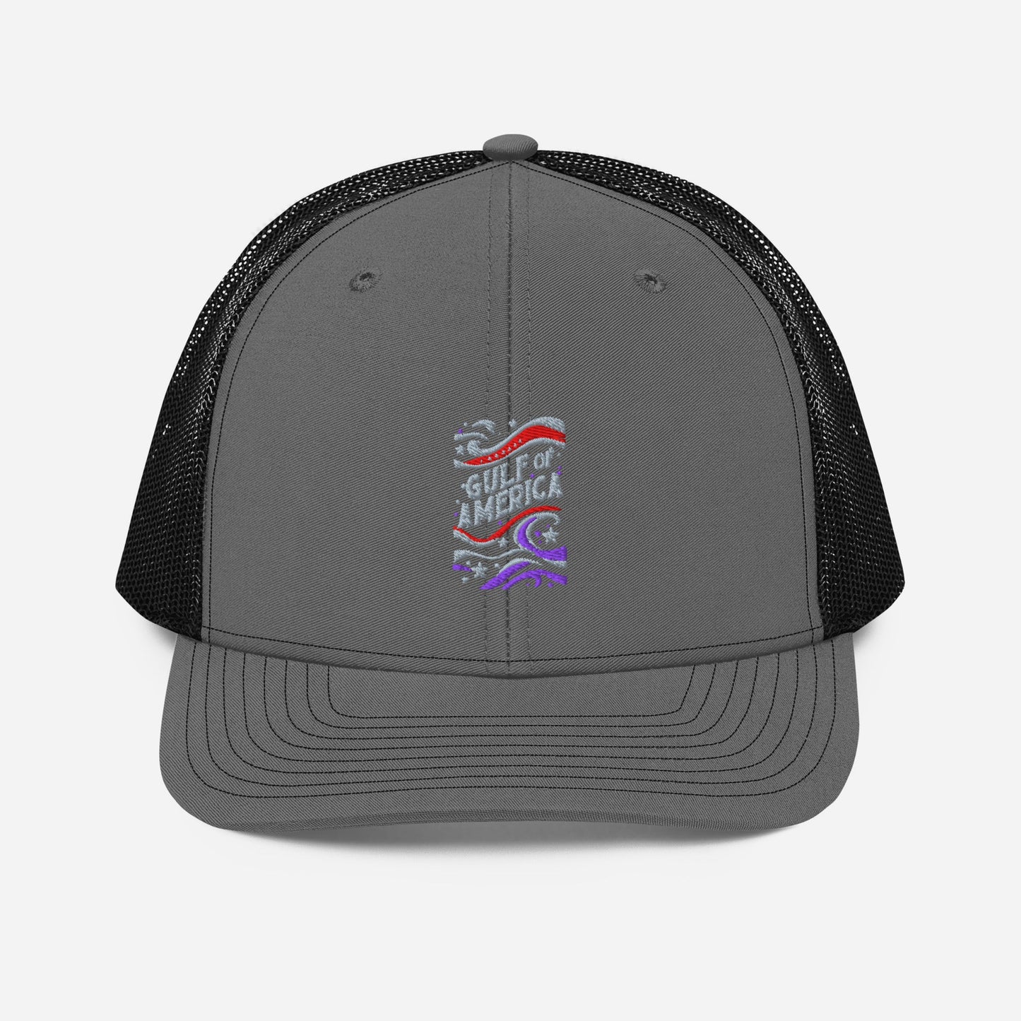 Gulf of America - Streamers and Stars Hat – Premium Modern Trucker Cap - Summer - Beach - USA - Patriotic - 4th of July - Gulf of America®