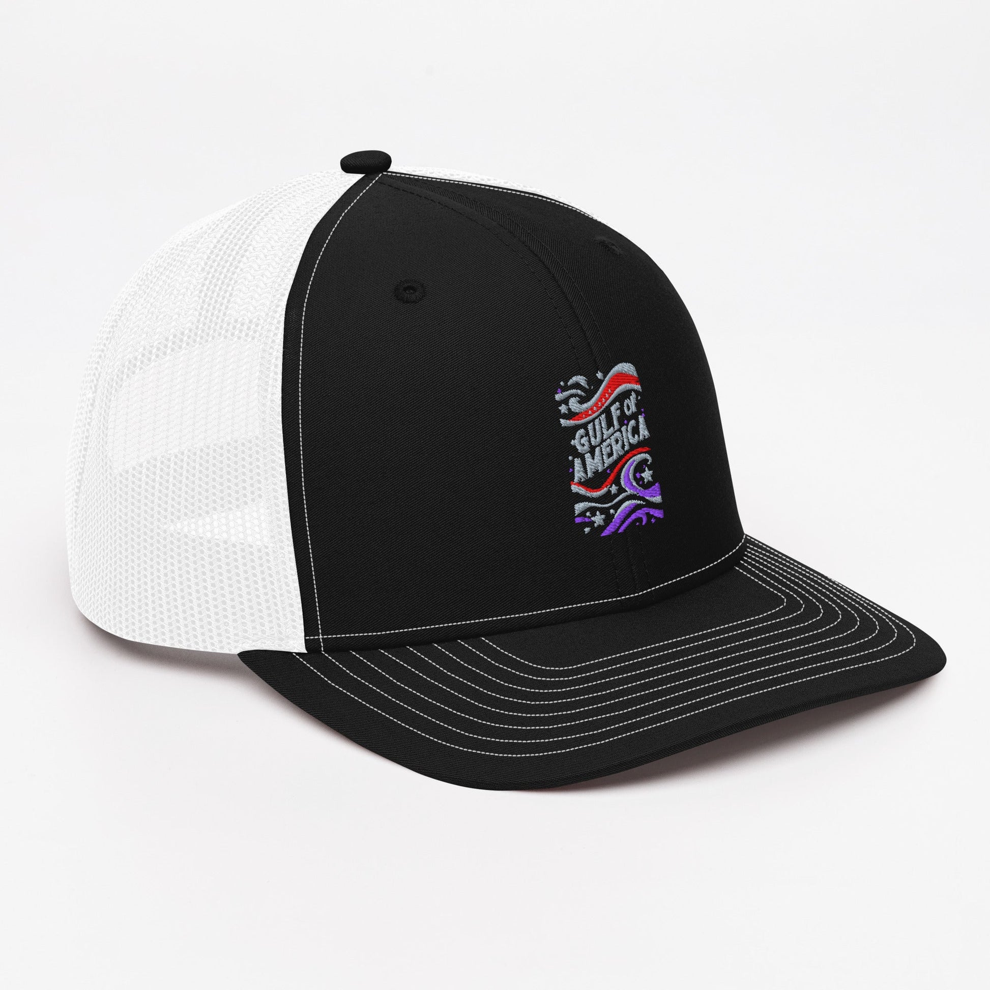 Gulf of America - Streamers and Stars Hat – Premium Modern Trucker Cap - Summer - Beach - USA - Patriotic - 4th of July - Gulf of America®