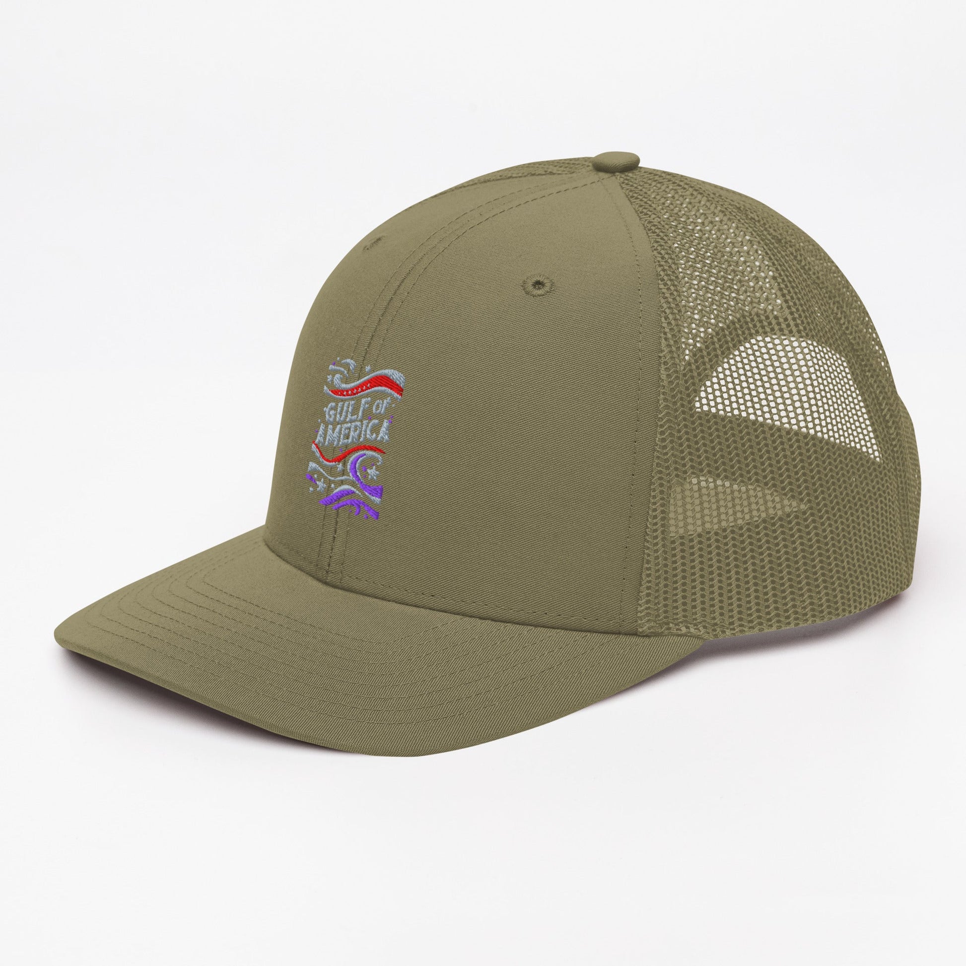 Gulf of America - Streamers and Stars Hat – Premium Modern Trucker Cap - Summer - Beach - USA - Patriotic - 4th of July - Gulf of America®