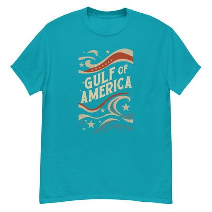 Gulf of America - Streamers and Stars Tee – Premium T Shirt - Summer - Beach - USA - Patriotic - 4th of July - Gulf of America®