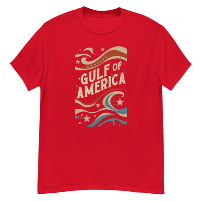 Gulf of America - Streamers and Stars Tee – Premium T Shirt - Summer - Beach - USA - Patriotic - 4th of July - Gulf of America®