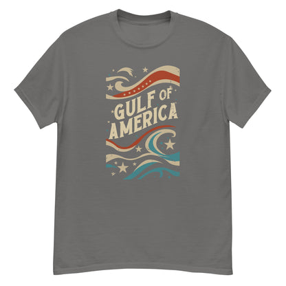 Gulf of America - Streamers and Stars Tee – Premium T Shirt - Summer - Beach - USA - Patriotic - 4th of July - Gulf of America®