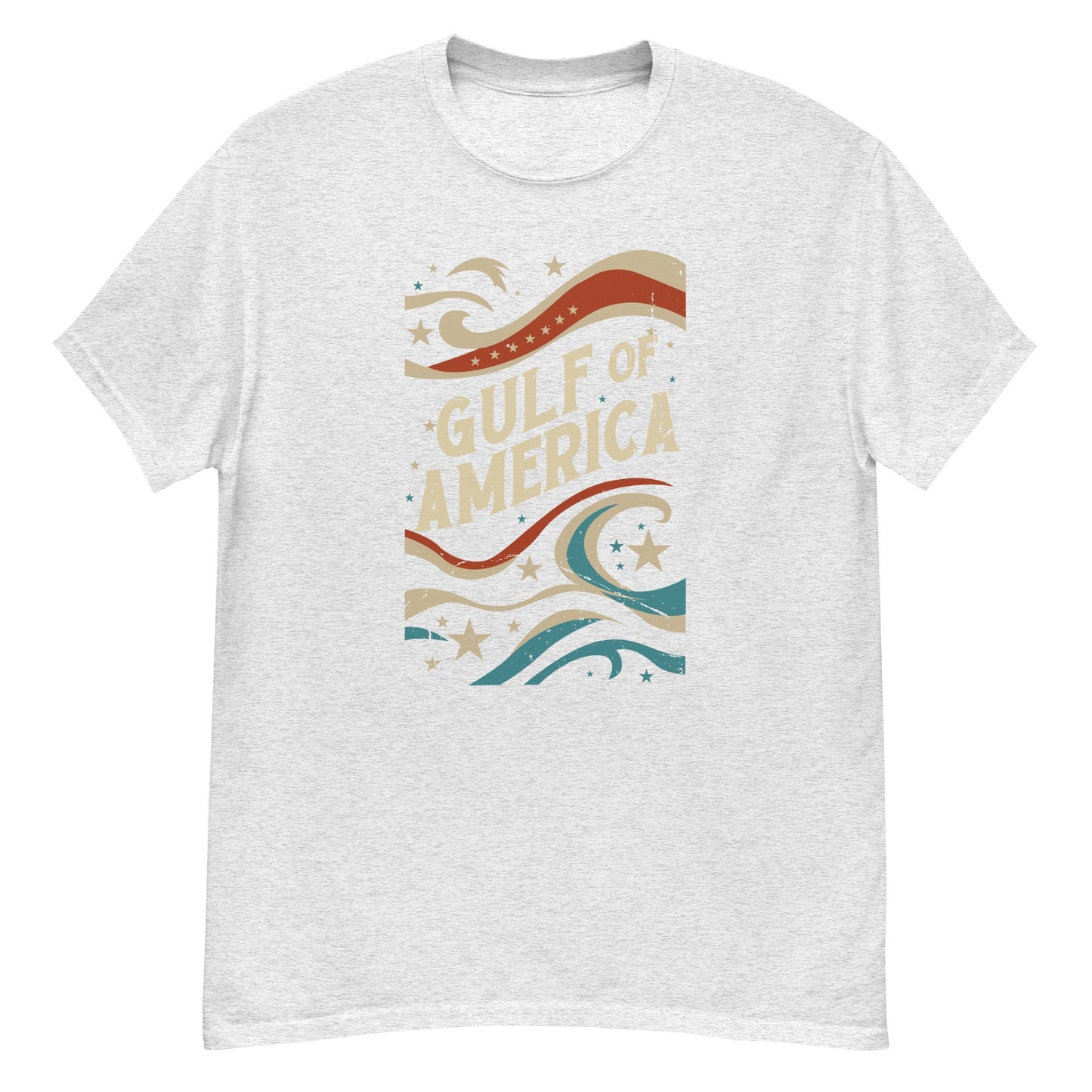 Gulf of America - Streamers and Stars Tee – Premium T Shirt - Summer - Beach - USA - Patriotic - 4th of July - Gulf of America®