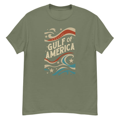 Gulf of America - Streamers and Stars Tee – Premium T Shirt - Summer - Beach - USA - Patriotic - 4th of July - Gulf of America®