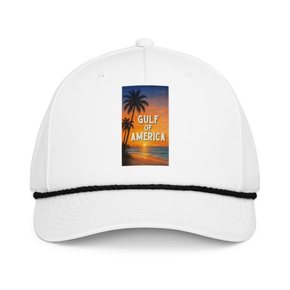 Gulf of America - Sunset Seconds Hat - Premium Classic Rope Cap - Summer - Beach - USA - Patriotic - 4th of July - Gulf of America®