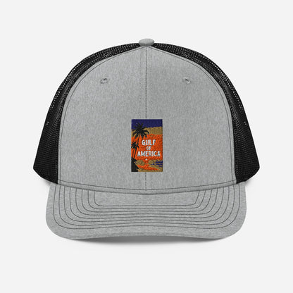 Gulf of America - Sunset Seconds Hat - Premium Modern Trucker Cap - Summer - Beach - USA - Patriotic - 4th of July - Gulf of America®